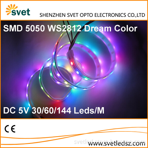 WS 2812 RGB Led Pixel Strip DC 5V 30 60 144 Leds/M Full Color Changing RGB